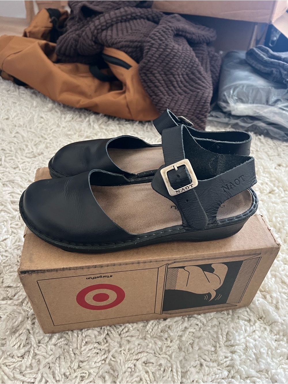 NAOT Women’s Genuine Leather Mary Jane Shoes in size 7.5